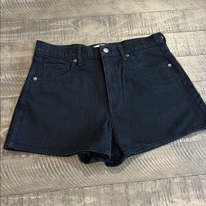 Black Denim 90’s cutoff shorts High-Waisted
